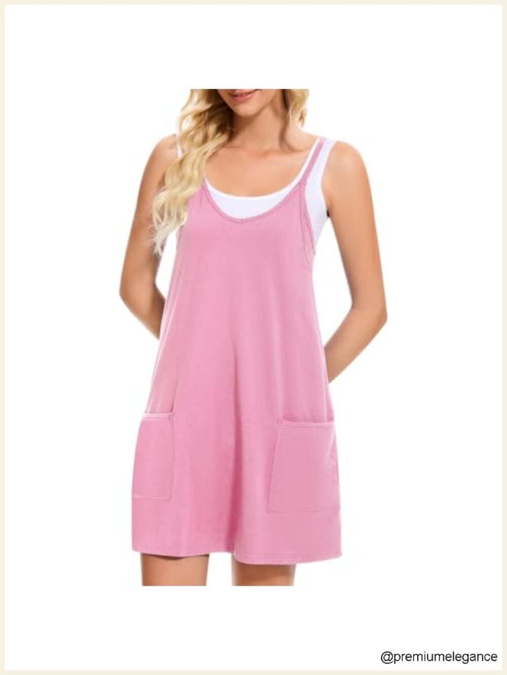 Women's Tennis Workout Romper Mini Dress Sleeveless Spaghetti Strap Sports